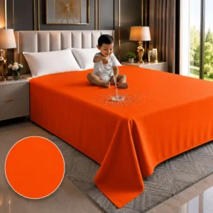 Solid Orange | 6*7 Feet | Super Soft Fabrics & 100% Waterproof