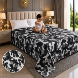 Army Black-White | 6*7 Feet | Soft Fabrics & 100% Waterproof