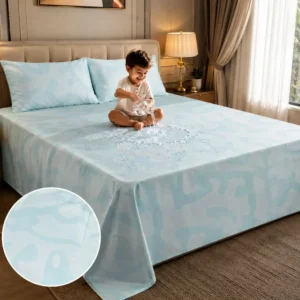 Celior Luxury Waterproof Bedsheet 7*8′ With Standard Two Pillow Covers